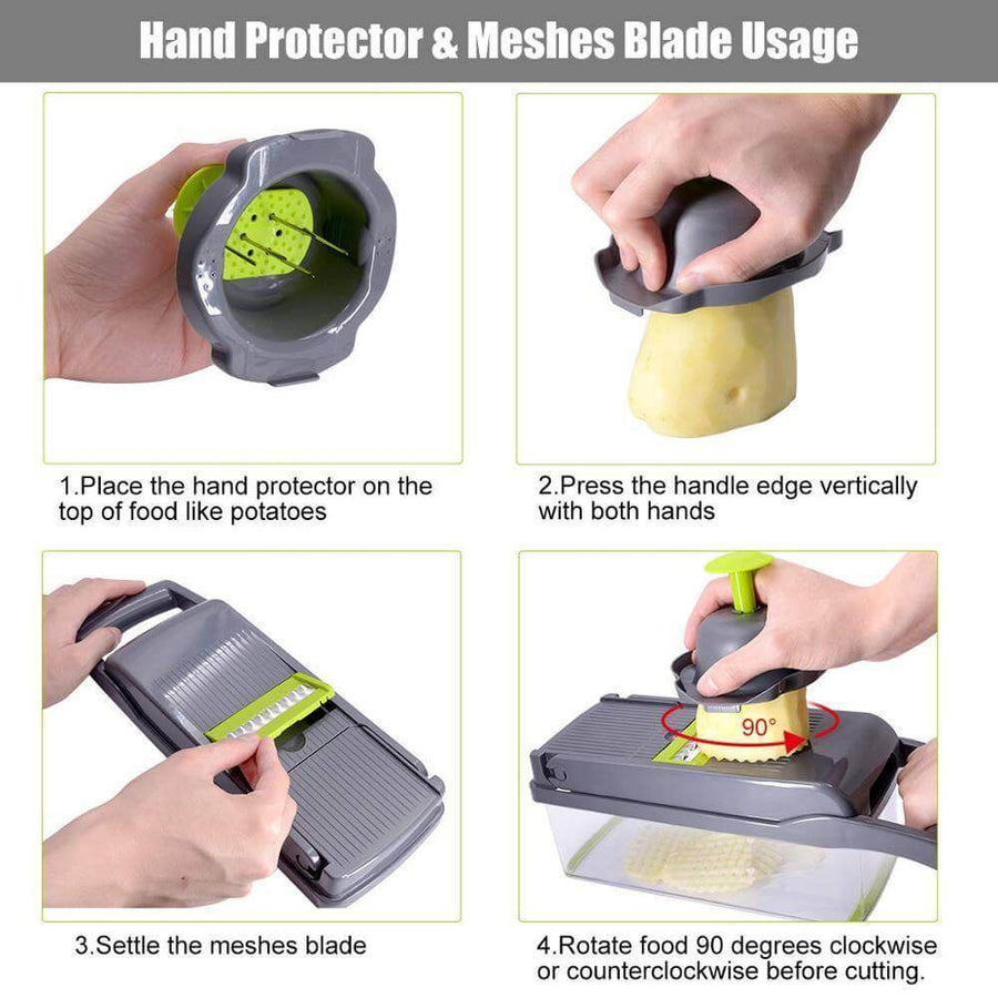 6 Blades Veggie Fruit Slicer with Box - Image 6