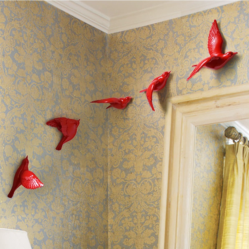 Free Flying Birds Resin Wall Decor - Image 18