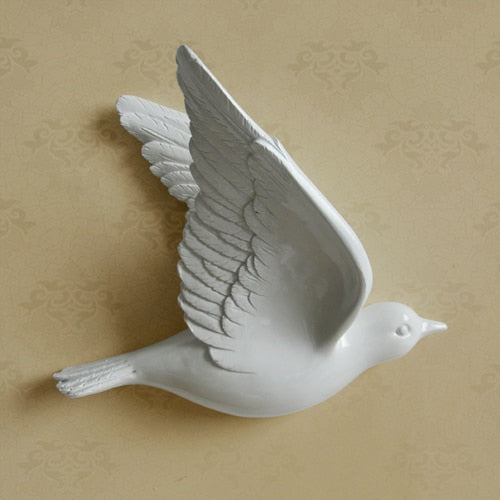 Free Flying Birds Resin Wall Decor - Image 16