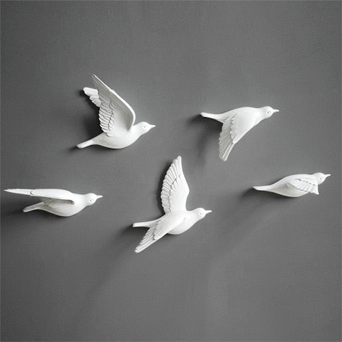 Free Flying Birds Resin Wall Decor - Image 8