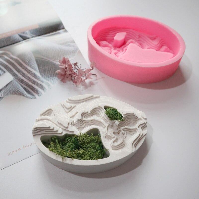 Creative Rockery Flower Pot Mold - Image 1