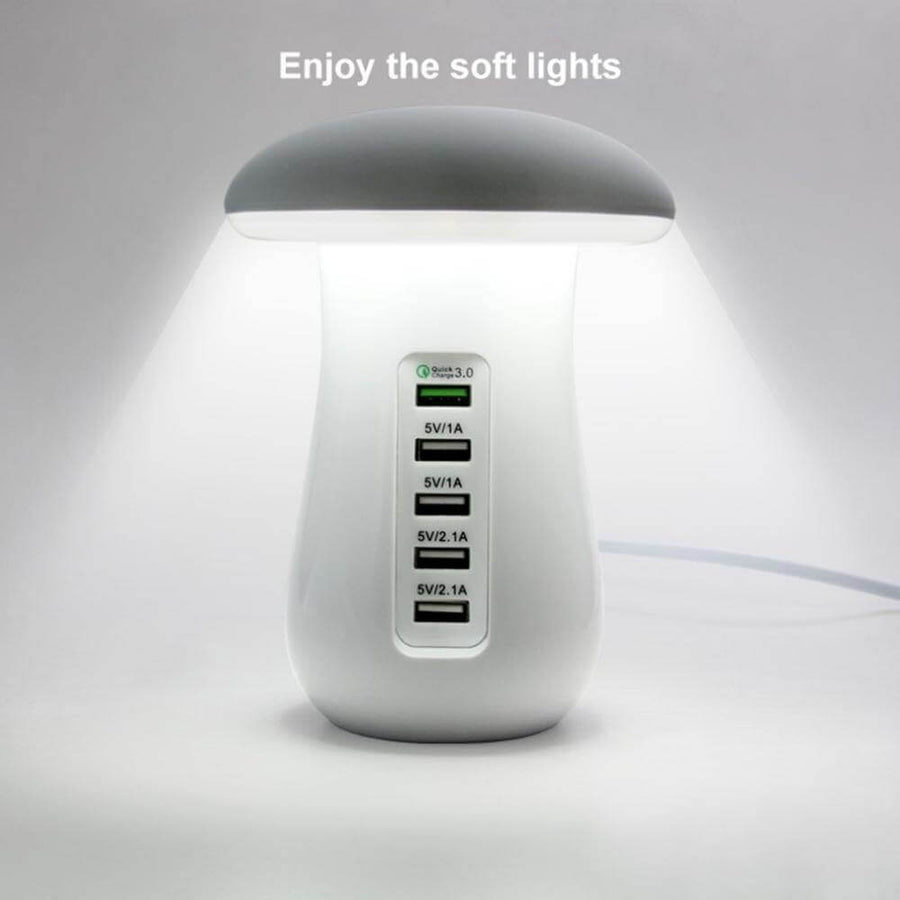 Mushroom Lamp with Charging Station - Image 3