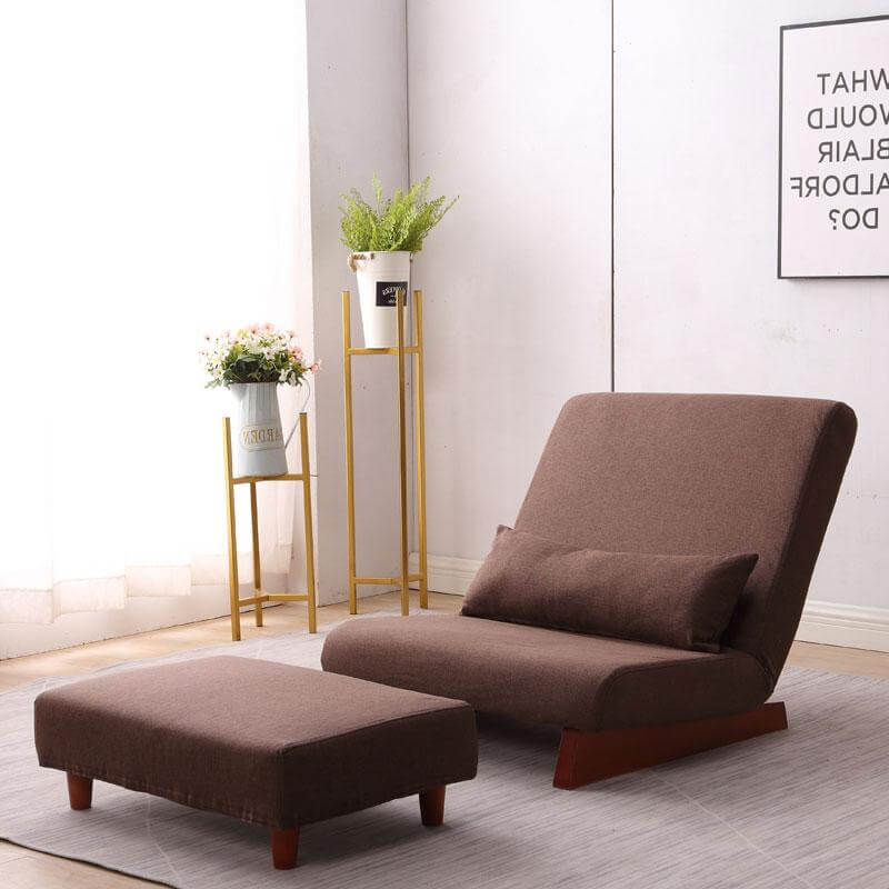 Japanese Style Floor Folding Single Sofa Chair - Image 1