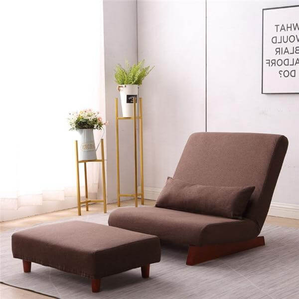 Japanese Style Floor Folding Single Sofa Chair - Image 2