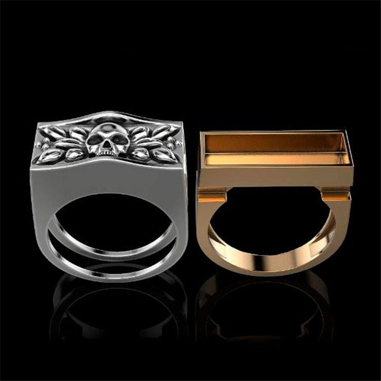 Men's Fashion Steampunk Skull Ring - Image 4