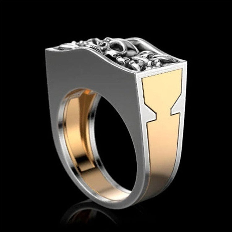 Men's Fashion Steampunk Skull Ring - Image 1