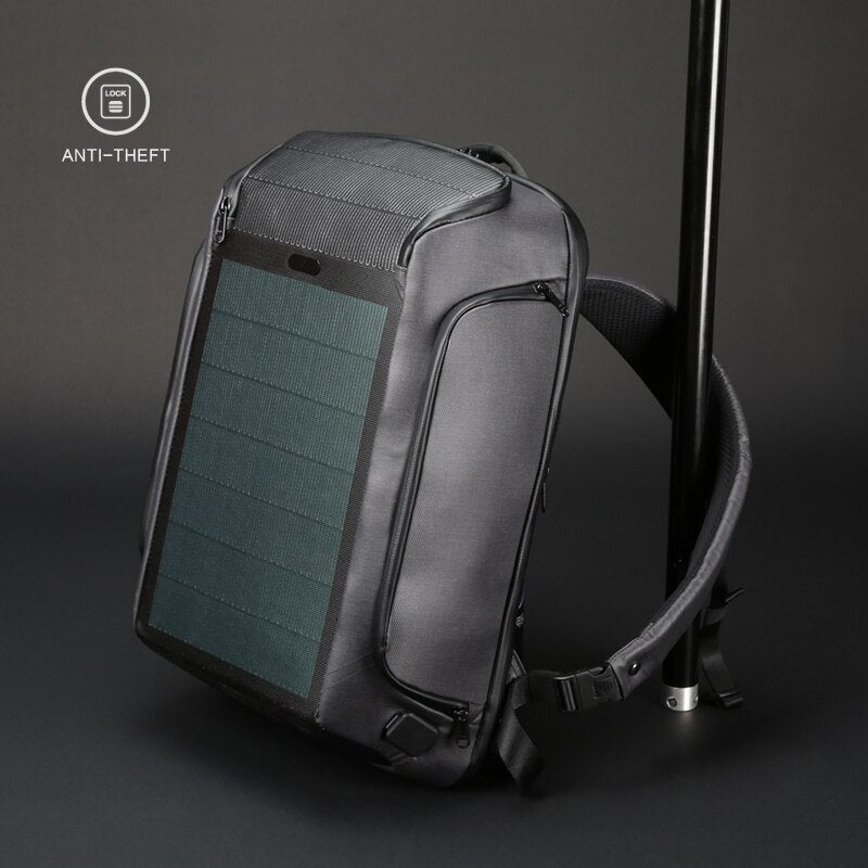 Solar Panel Charging USB Anti-Theft Backpack - Image 0