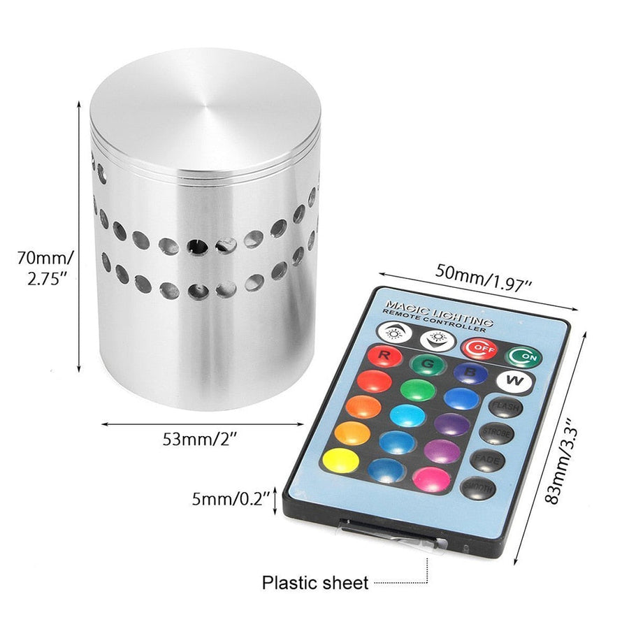 Spiral Hole RGB LED Fun Wall Light - Image 9
