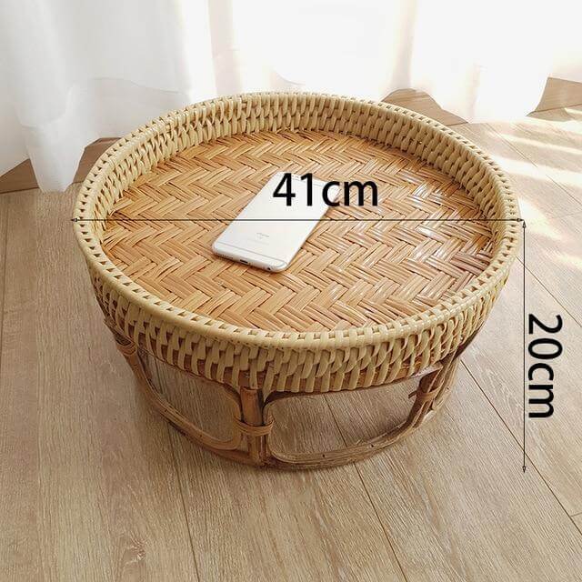 Rattan Picnic Tray Table - Image 1
