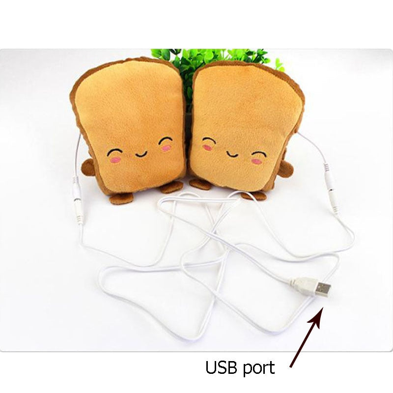 Toast Shape Fingerless Hand Warmer Gloves - Image 8