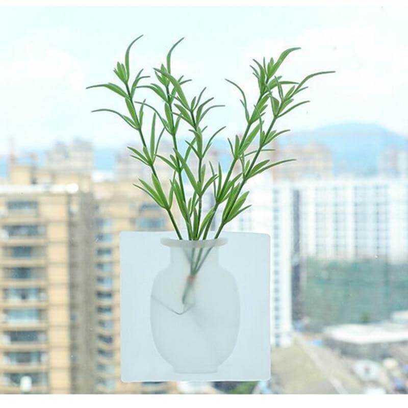Sticky Silicone Plant Flower Vase - Image 2