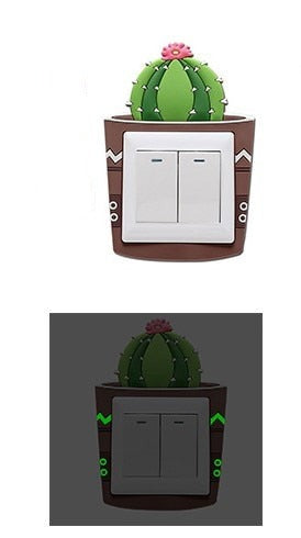 Luminous Cactus Socket Cover Sticker - Image 9