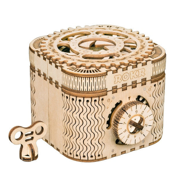3D Wooden Puzzle Jewelry Storage Box - Image 6