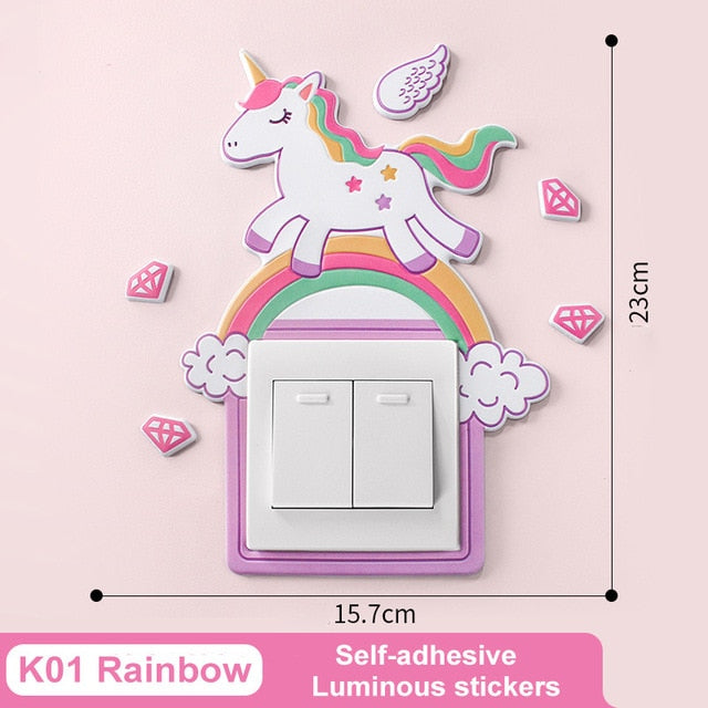 3D Luminous Cartoon Animal Switch Cover Stickers - Image 5