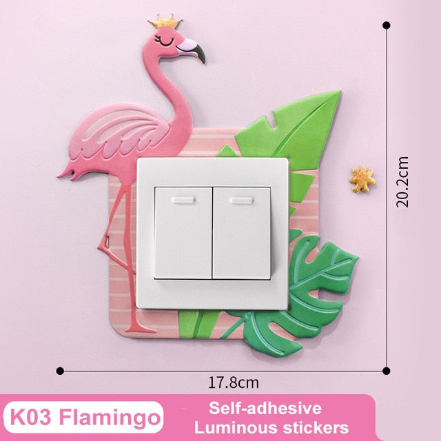 3D Luminous Cartoon Animal Switch Cover Stickers - Image 4