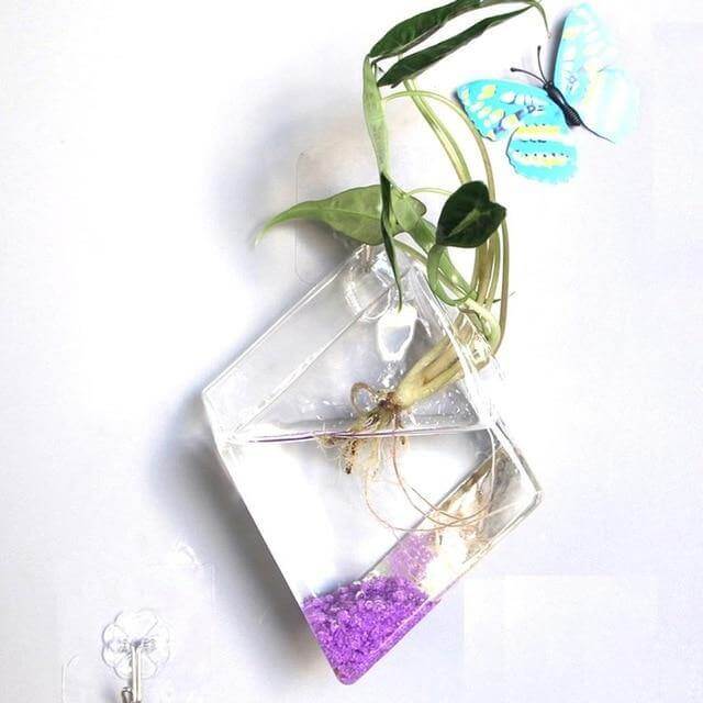 Wall Hanging Hydroponic Glass Vases - Image 2
