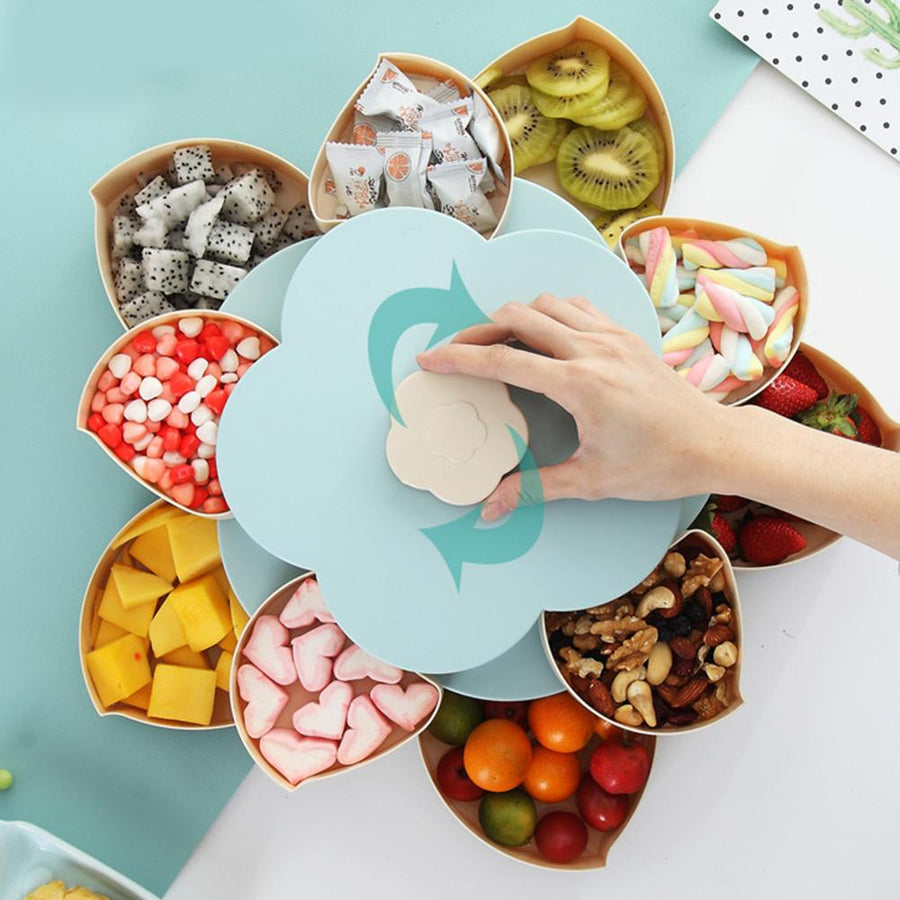 Petal-Shape Rotating Snack Box - Image 9