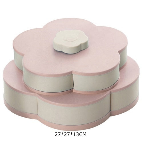 Petal-Shape Rotating Snack Box - Image 4