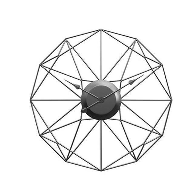 Iron Art Silent Wall-Mounted Clock - Image 1
