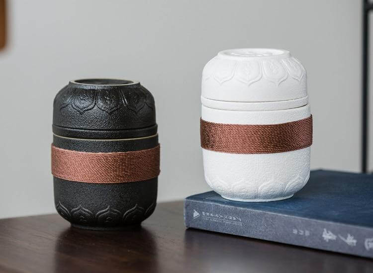 Portable Chinese Kung Fu Ceramic Tea Mug - Image 7