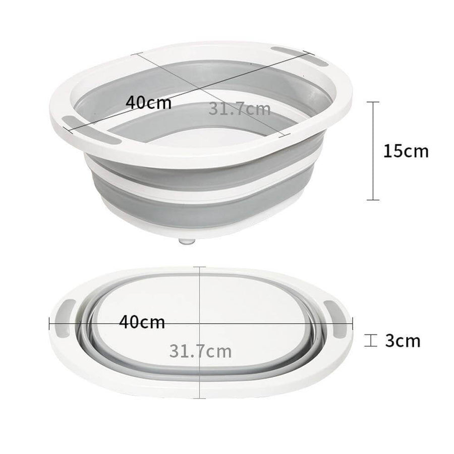 3 In 1 Multifunctional Foldable Dish Tub Cutting Board - Image 5