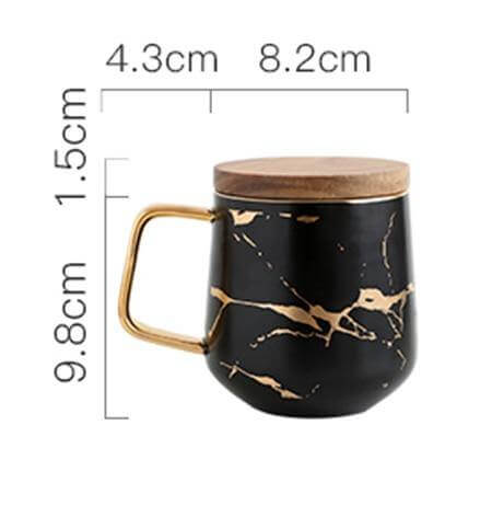 Elegant Nordic Marble Ceramic Coffee Mugs - Image 1