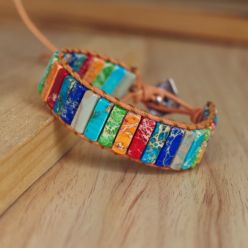 Color Burst Chakra Positivity Bracelet - Image 1