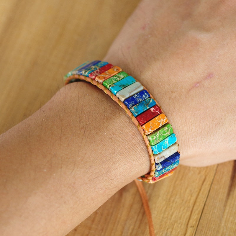 Color Burst Chakra Positivity Bracelet - Image 0