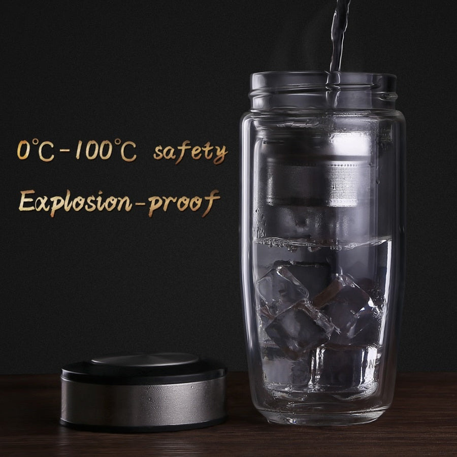 Elegant Double Glass Tea Infuser - Image 5