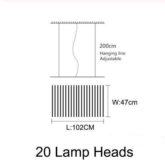 Modern LED Chandelier Industrial Acrylic Lamp - Image 8