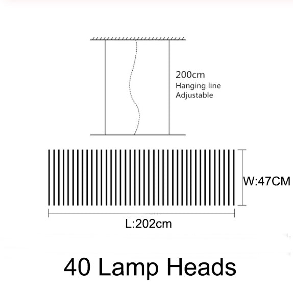 Modern LED Chandelier Industrial Acrylic Lamp - Image 7