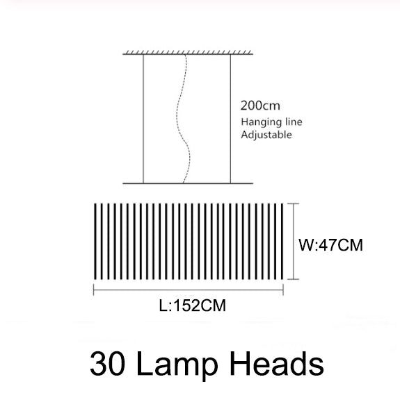 Modern LED Chandelier Industrial Acrylic Lamp - Image 10