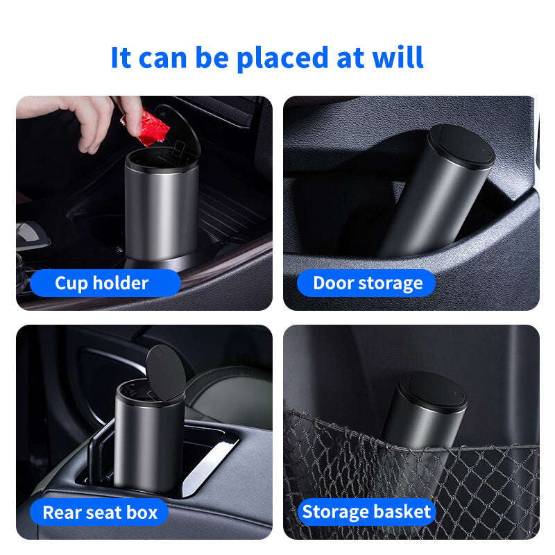 Elegant Mini Matte Car Trash Can - Image 7