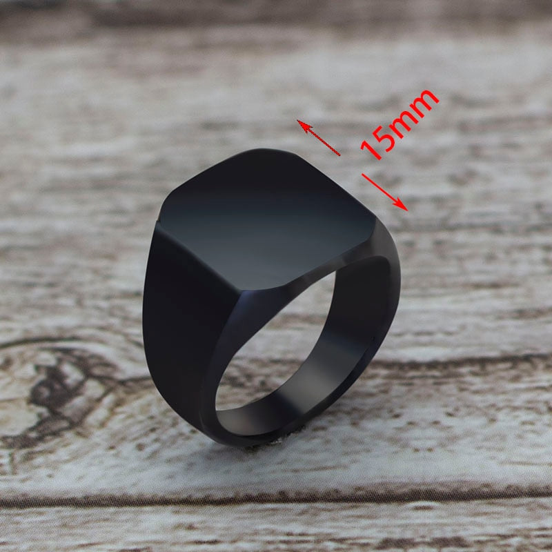Elegant Minimal Matte Square Ring - Image 7