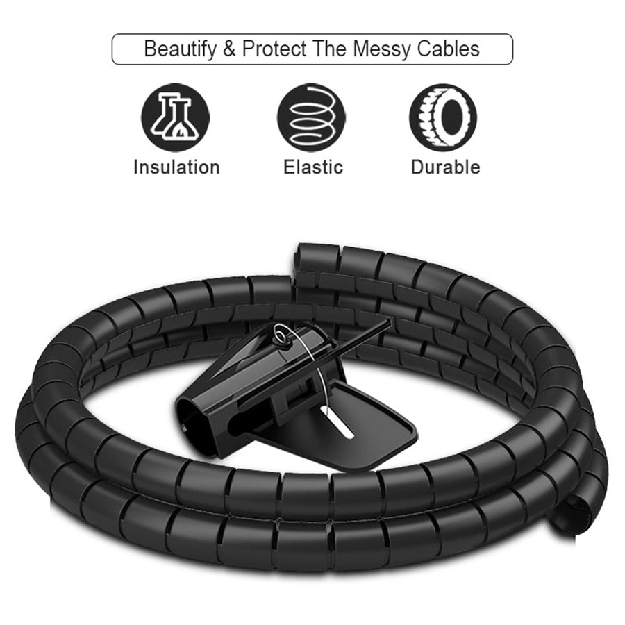 2pcs Flexible Spiral Cable Storage Organizer - Image 6
