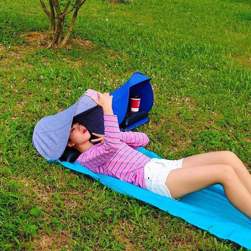 Beach Face Tent Umbrella with Air Pillow - Image 1