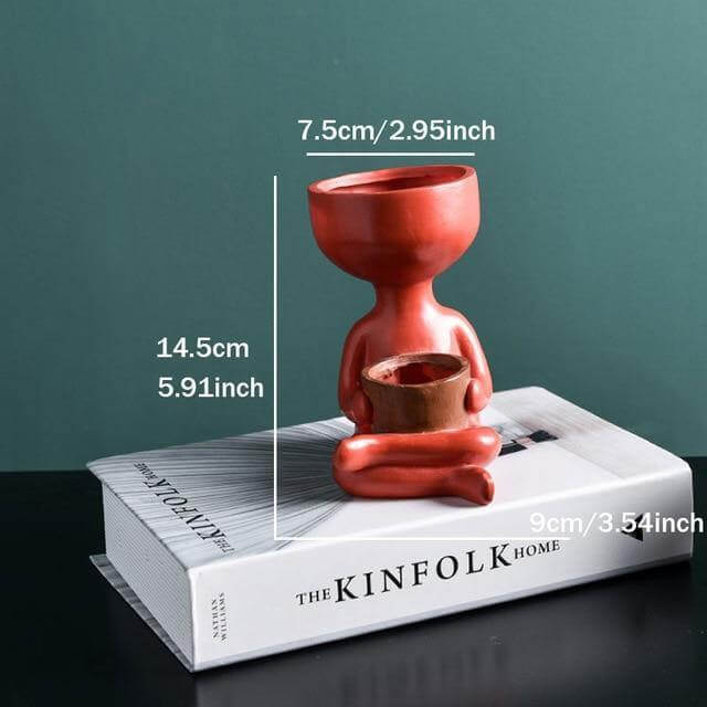 Humanoid Ceramic Flower Cute Vase - Image 12