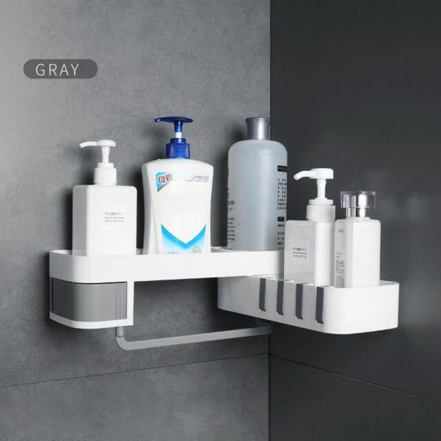 Bathroom Rotating Adjustable Shampoo Wall Shelf Organizer - Image 10