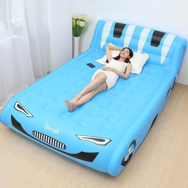 Portable Inflatable Double Air Bed Mattress - Image 4