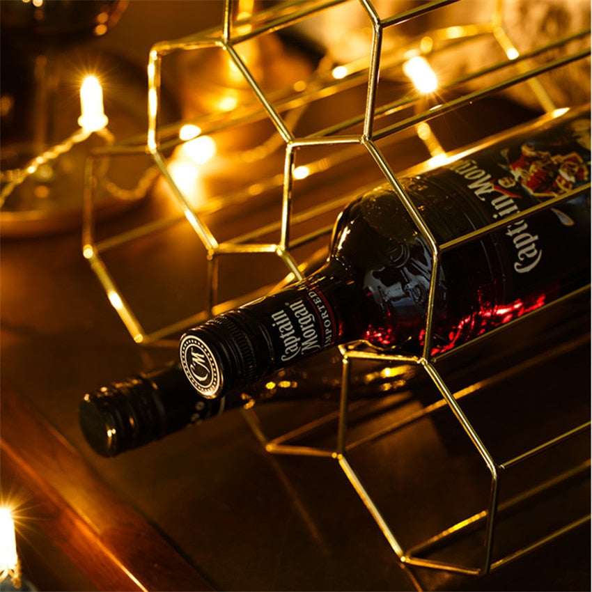 Nordic Style Geometric Wine Rack - Image 8