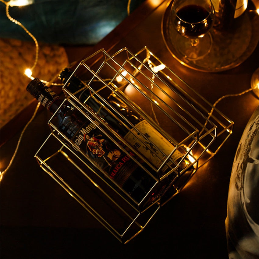 Nordic Style Geometric Wine Rack - Image 9