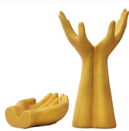 European Hand Model Ceramic Vase Decoration - Image 9
