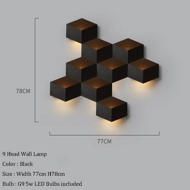 Creative Modern Geometric LED Wall Light - Image 9