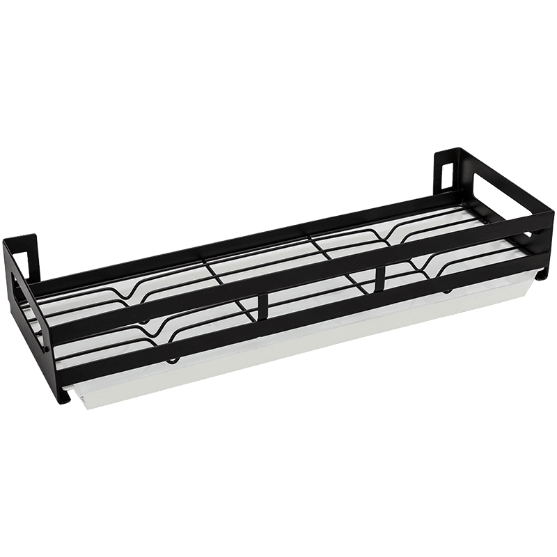 Mat Black No Drill Metal Kitchen Storage - Image 21