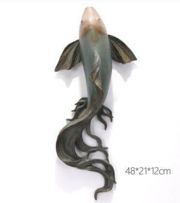Modern Fengshui Resin 3D Wall Sticker Fish - Image 9