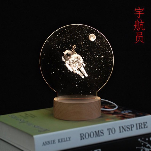 3D LED Moon Lamp Atmosphere Night Lights - Image 1