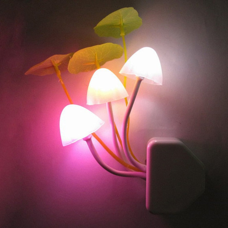 Fairy Colorful Mushroom Night Wall Lamp - Image 1