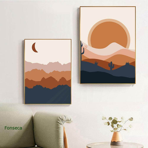 Abstract Boho Landscape Pictures - Image 0