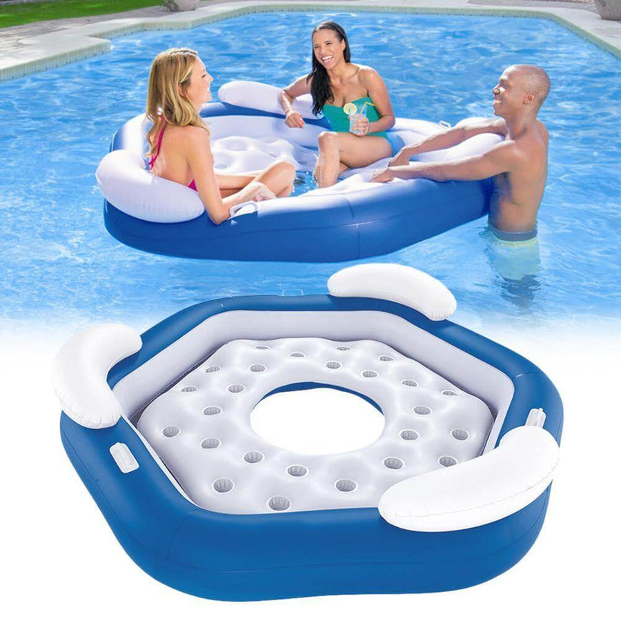 Inflatable Three People Floating Swimming Ring - Image 4