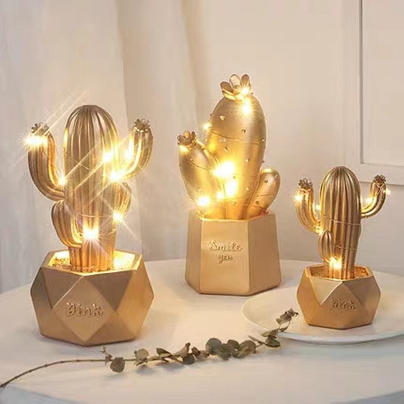 Colorful Cactus LED Table Night Lamp - Image 4